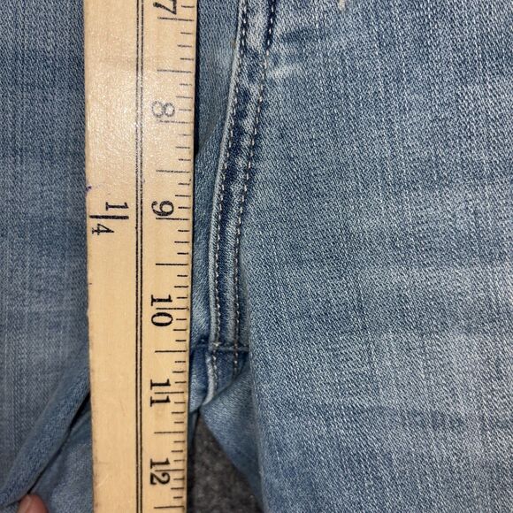 7 for All Mankind Tailorless Dojo Jeans Womens Size 32 Light Wash - Picture 7 of 12